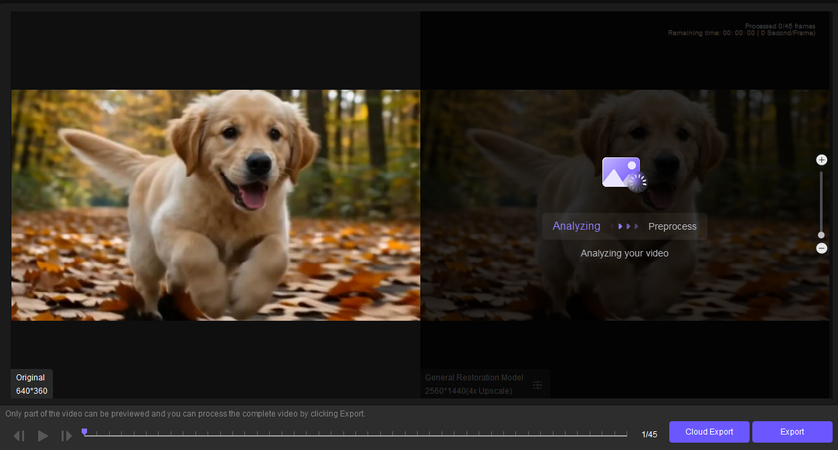 Preview the enhanced Gemini-generated video in HitPaw VikPea