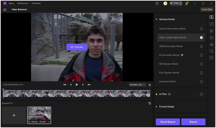 vikpea enhance video to 4k