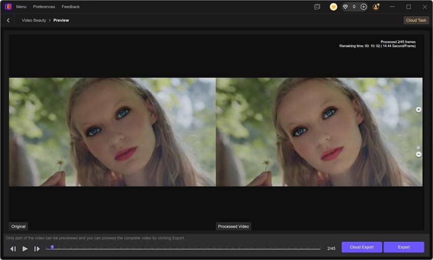 smooth skin with AI