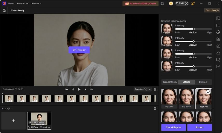 video beauty effects