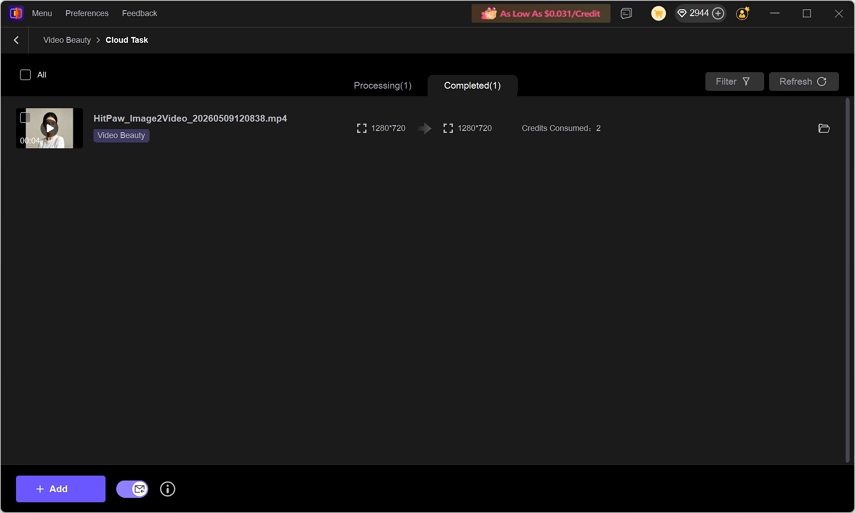 export enhanced beauty video
