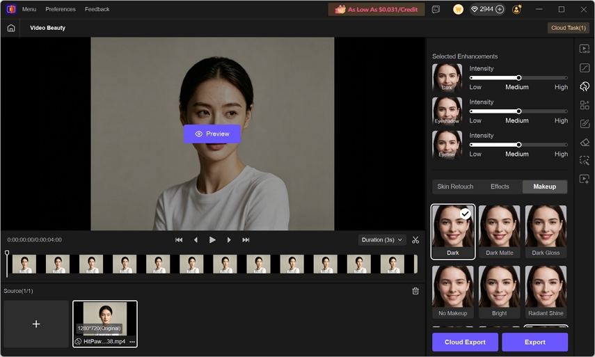 video beauty virtual makeup
