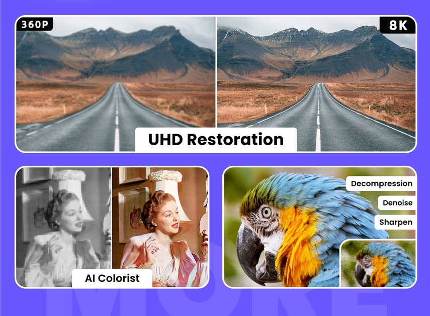 ai upscaling video quality to 1080p