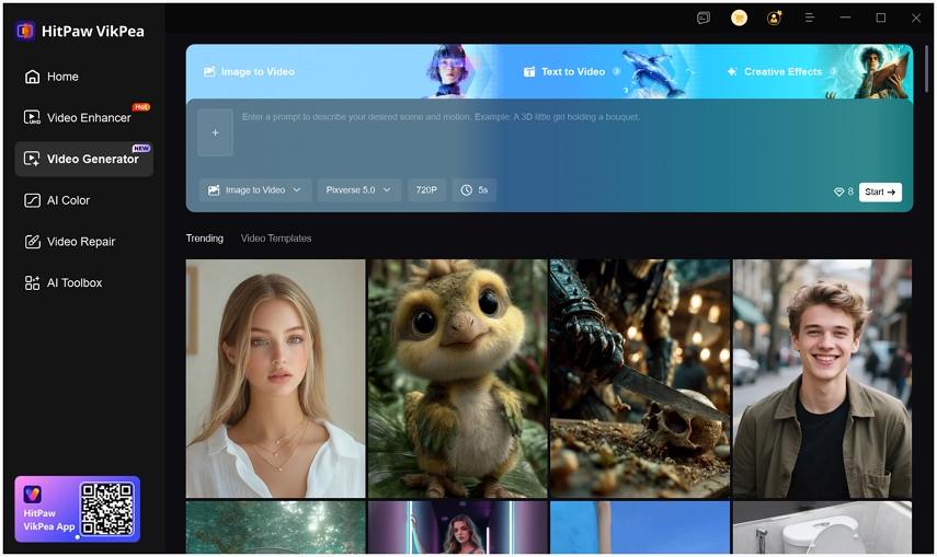 gerador de vídeo ai vikpea