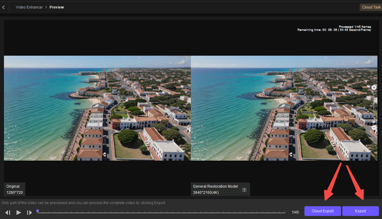 Export the enhanced WhatsApp video with HitPaw VikPea
