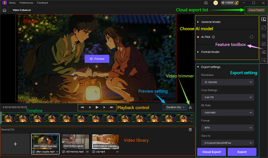 hitpaw vikpea user interface