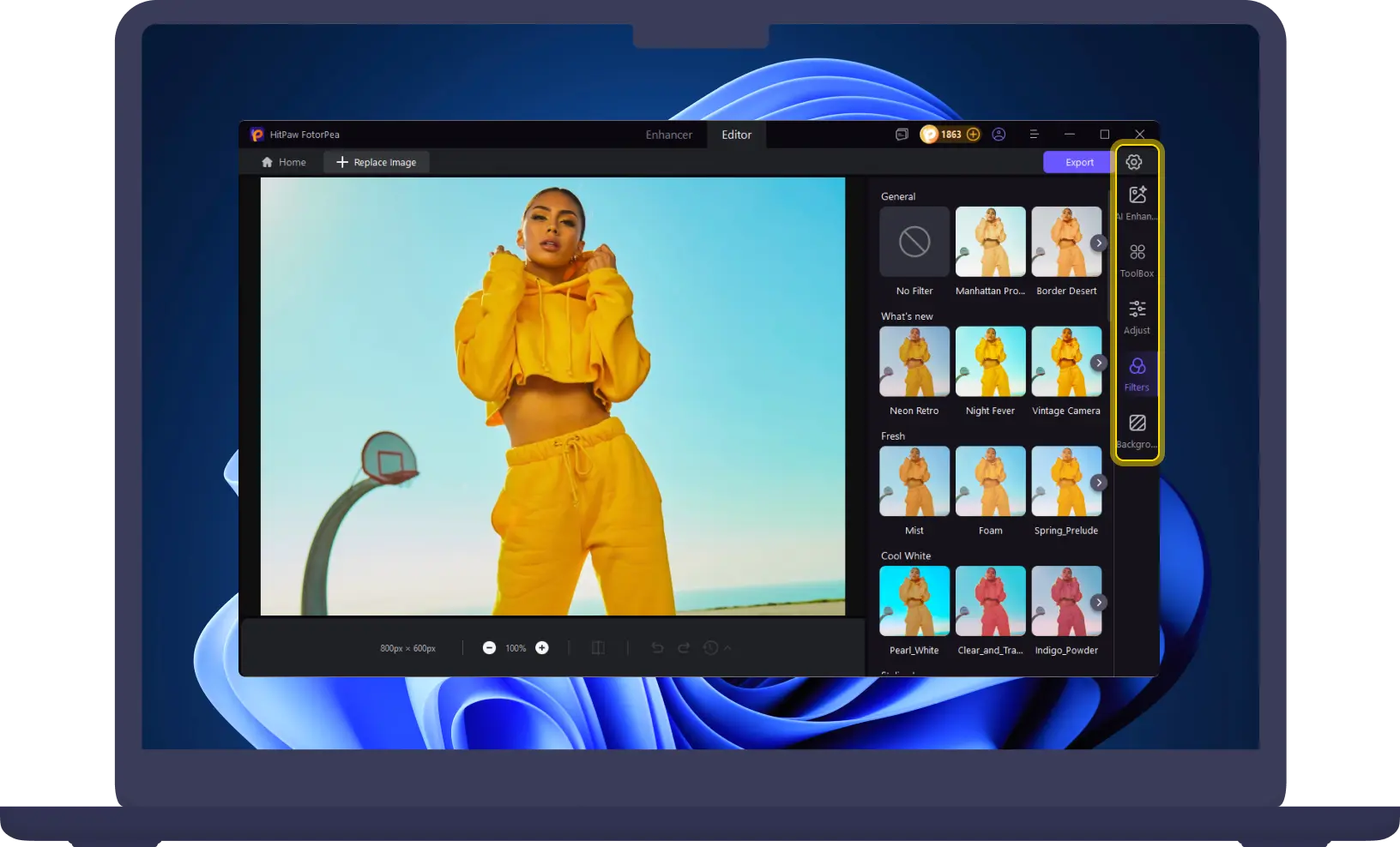 ai face retouching select model