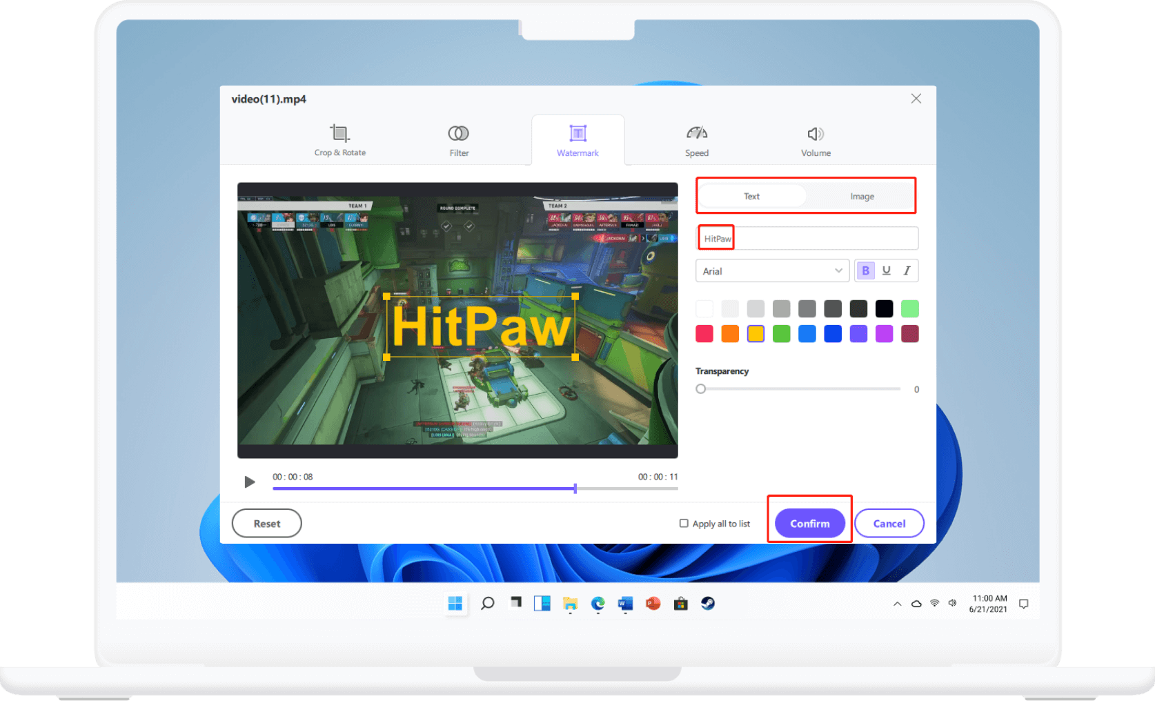 choose output format to convert in hitpaw video converter fo rmac