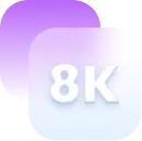 resolución de hasta 8K