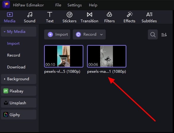 add video to edimakor