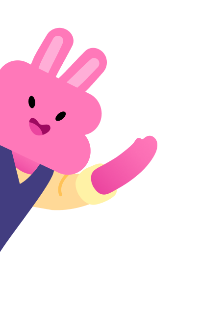 waving rabbit