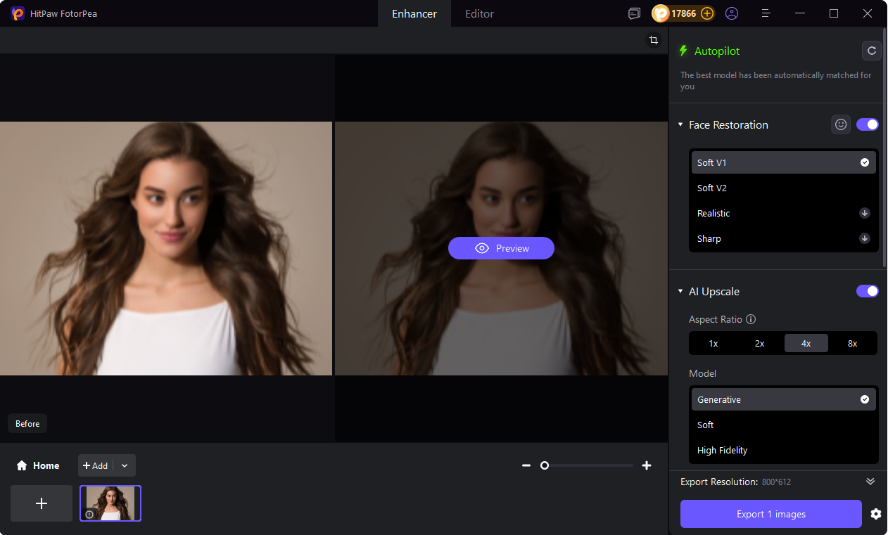 use hitpaw to enhance photos