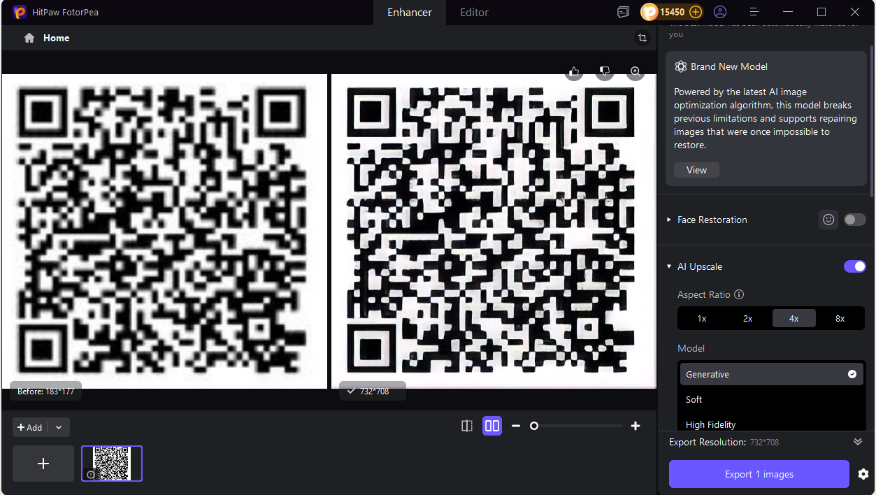 enhanced qr code image