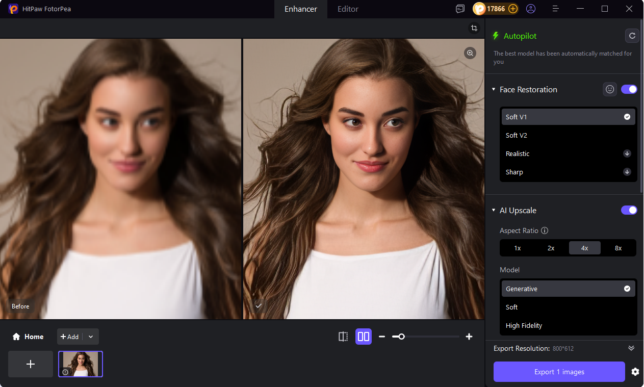 use hitpaw to enhance photos