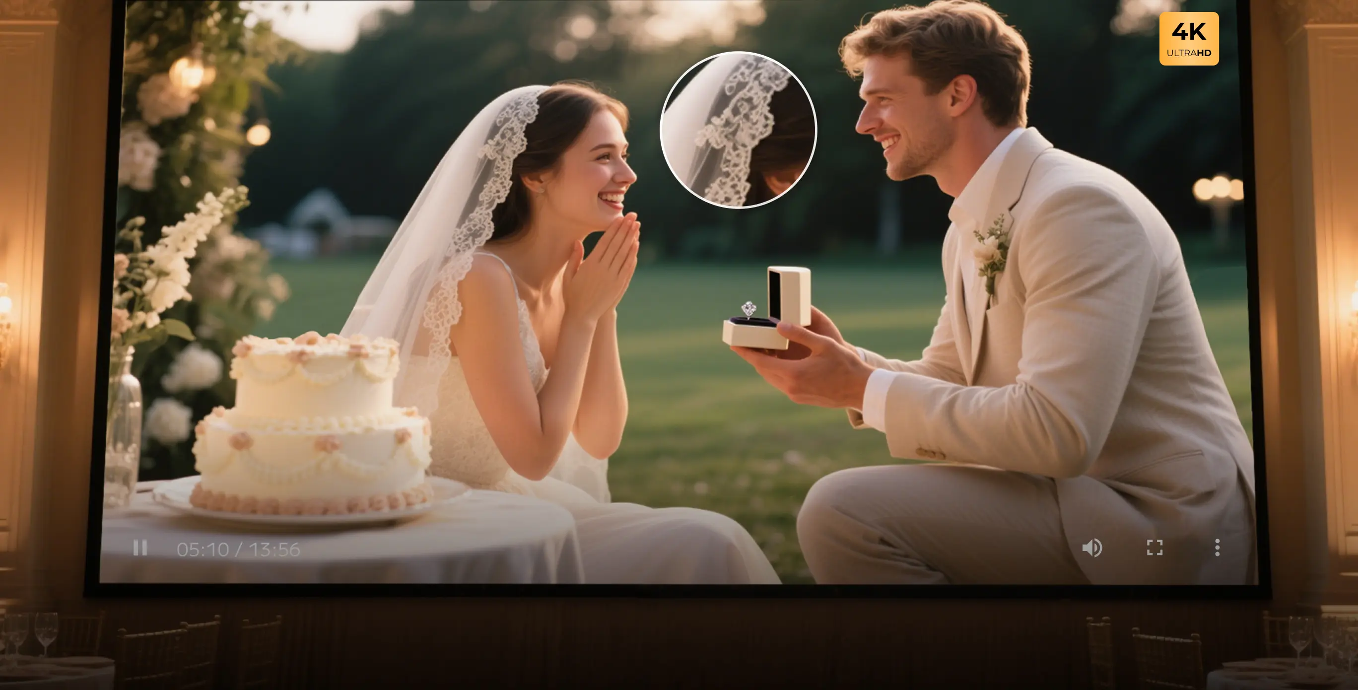 upscale wedding video to 8k