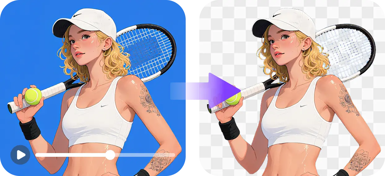 remove and replace anime's background