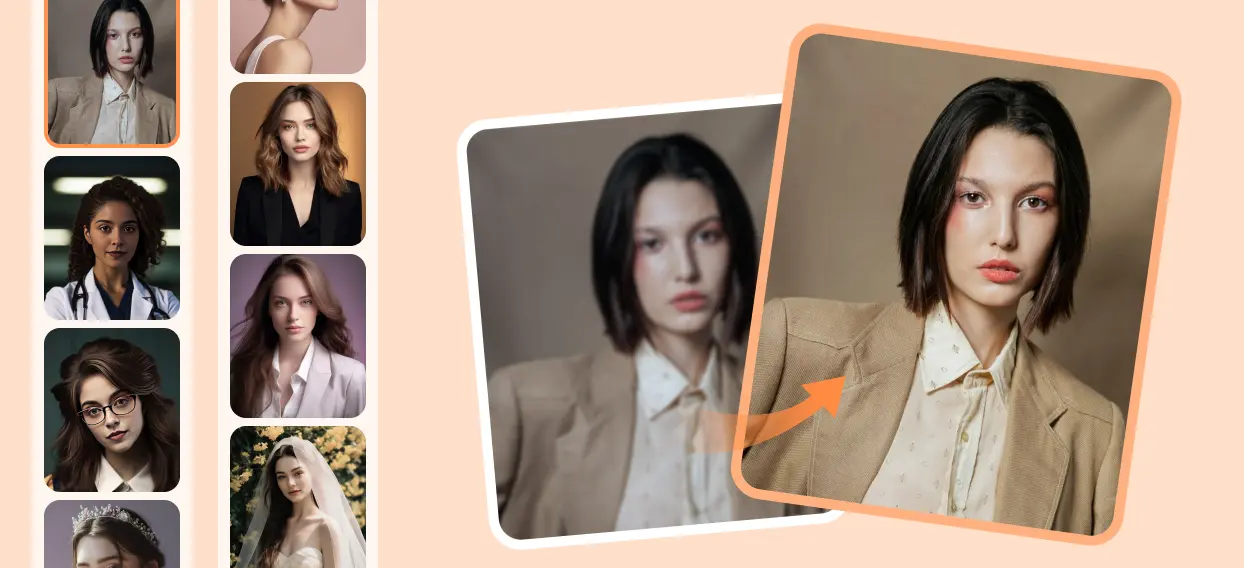 process multiple portraits