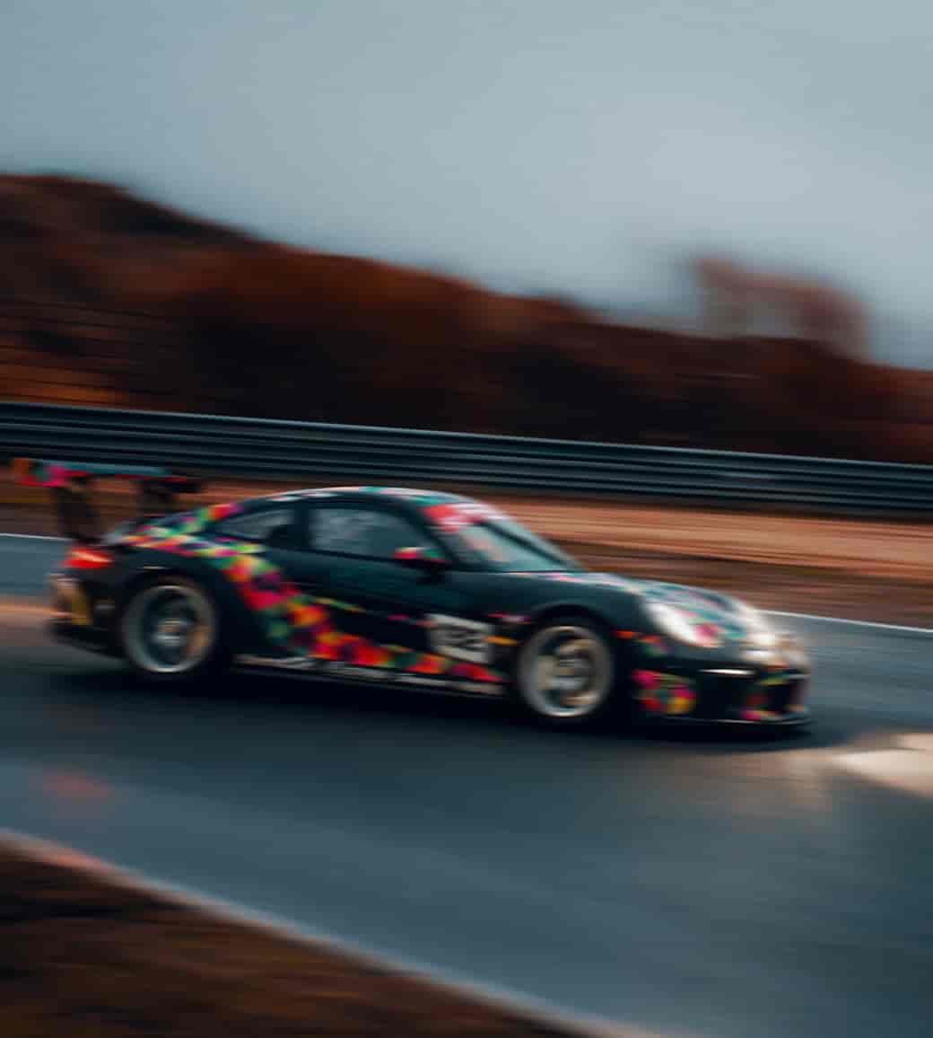 fast action blur photo