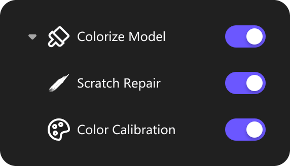 photo enhancer with colorize model
