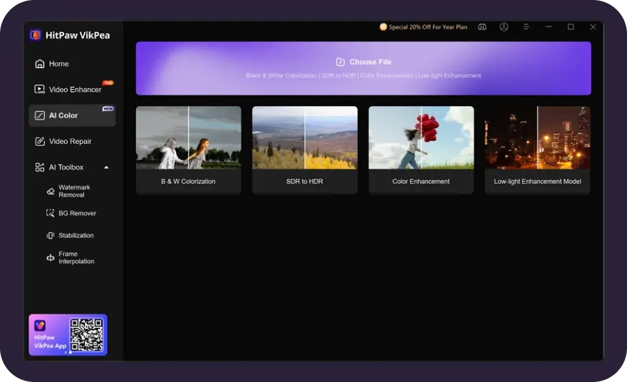 upload videos to colorize