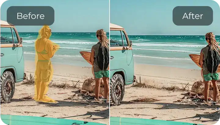 remove person from image/video