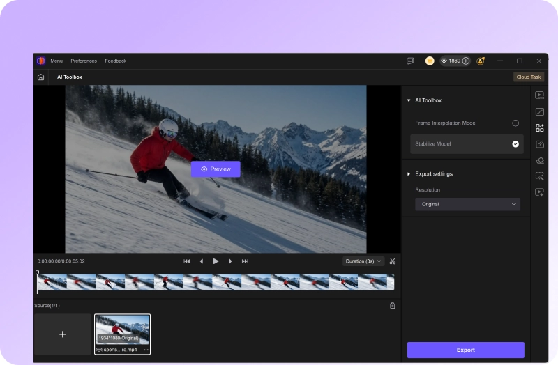 stabilize video in vikpea