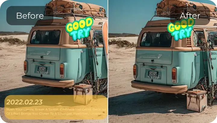 remove time stamp from image/video
