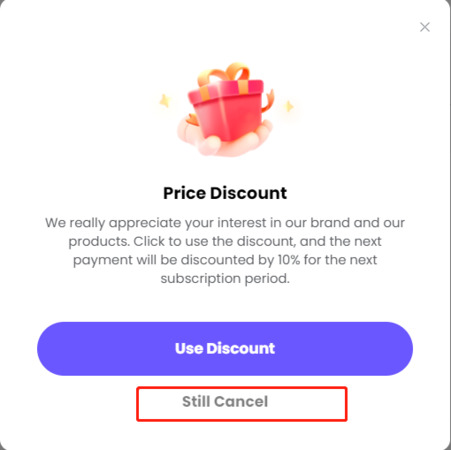 click Still Cancel