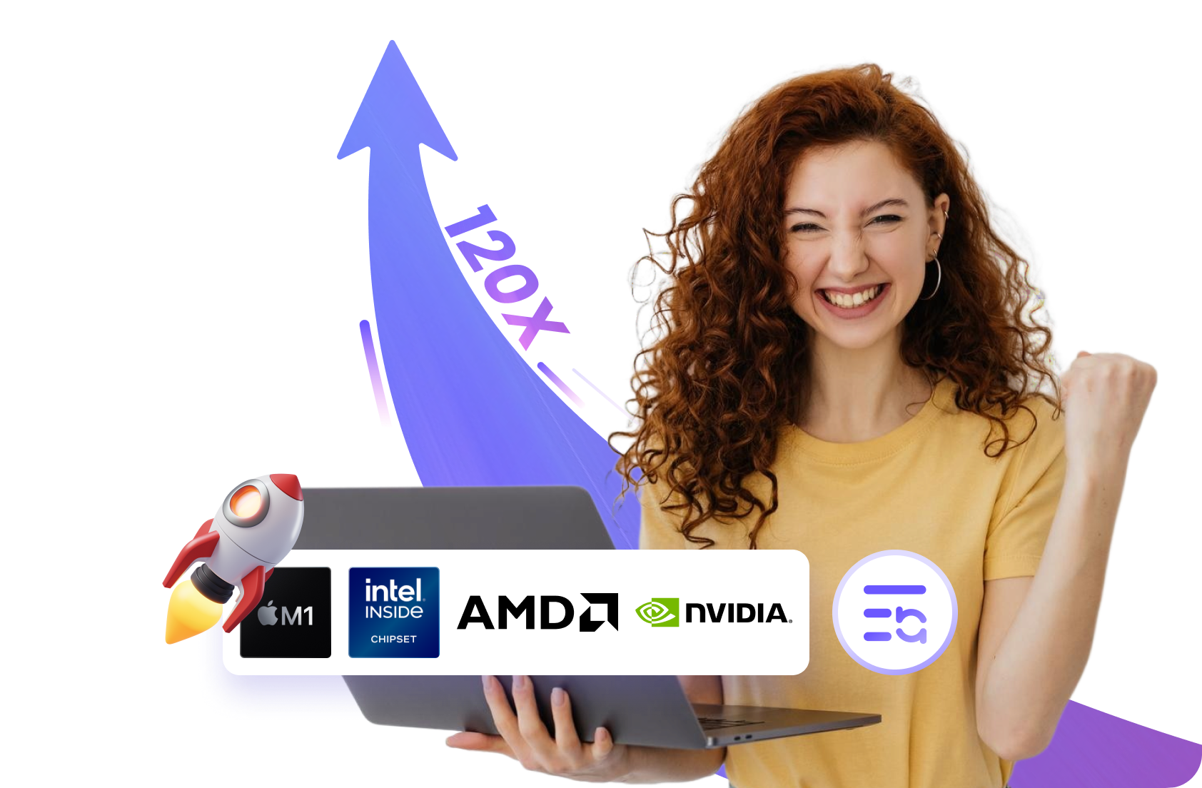 convierte vídeo a una velocidad 120 veces superior con hitpaw video converter