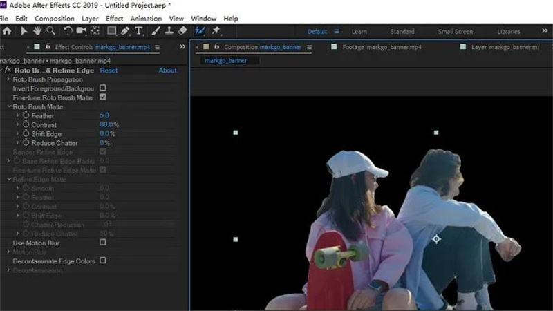 After Effects Hintergrund entfernen