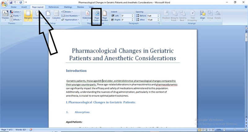워드에서 배경을 추가하는 방법