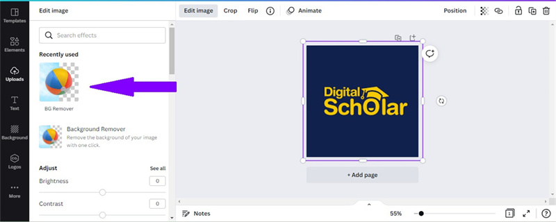 enlever le fond d un logo en ligne