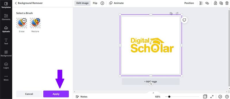 creer logo transparent gratuit