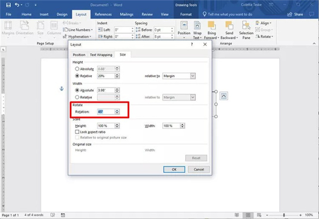 How to Rotate Text in Word with Detailed Steps