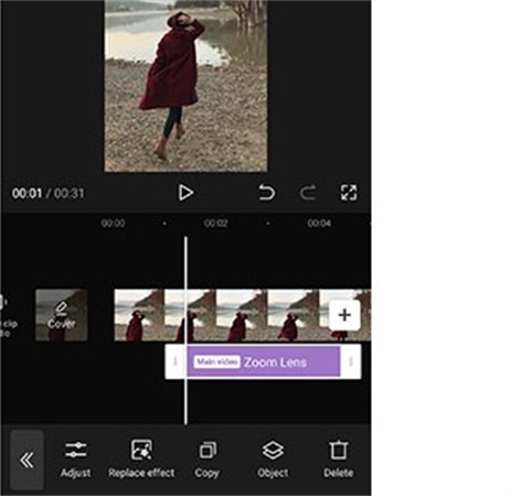 how to zoom in on CapCut video