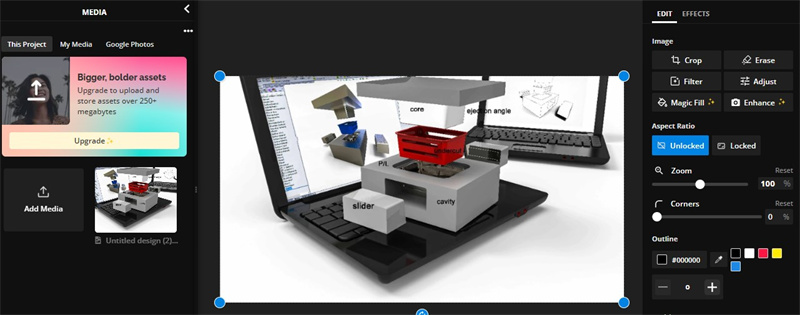 Kapwing video looper