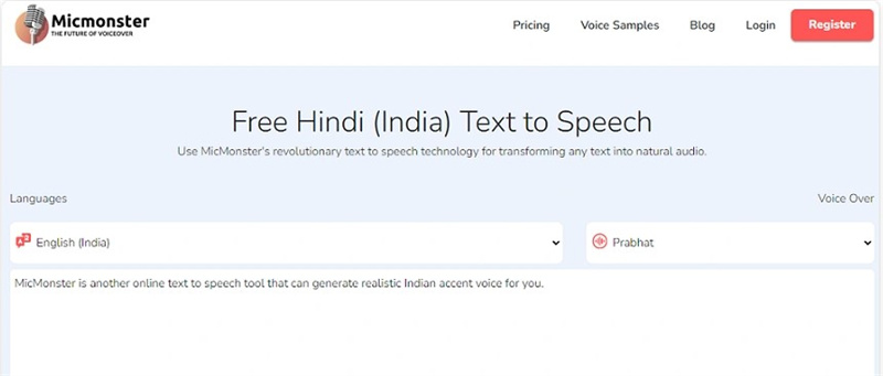 speech to text for indian accent