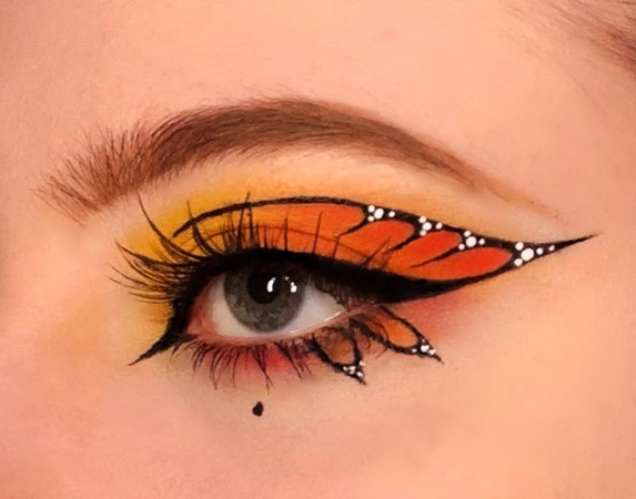 pastel monarch butterfly eyeshadow
