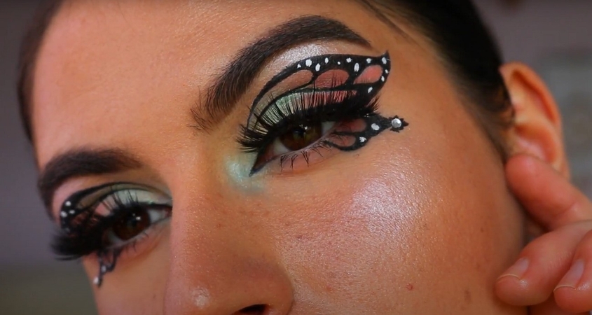tutorial butterfly makeup easy megan dixon