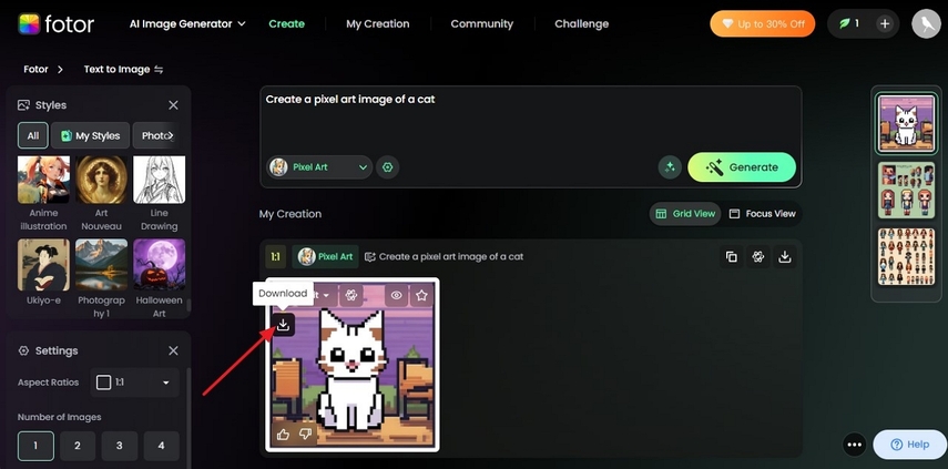save results from minecraft pixel creator