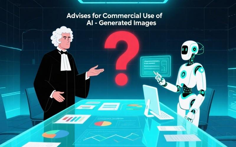advises for commercial use of ai-generated images
