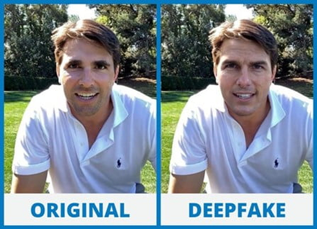 AI-powered deepfake identity detection system analysing facial features