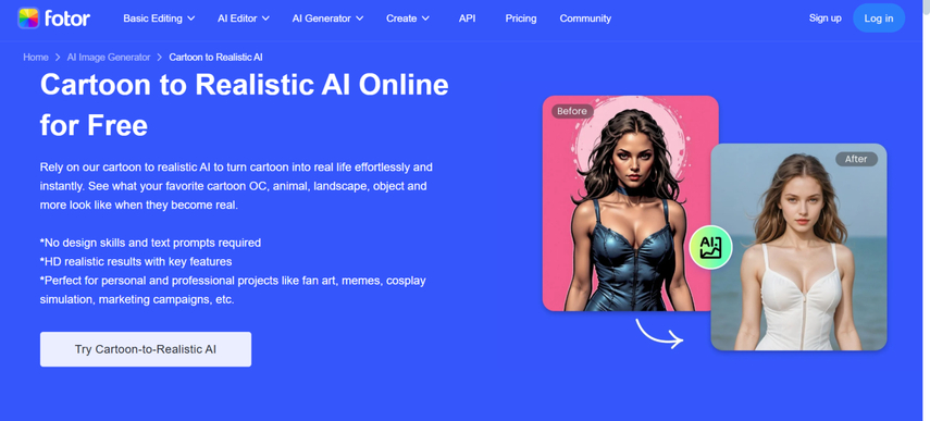 ai cartoon to realistic generator