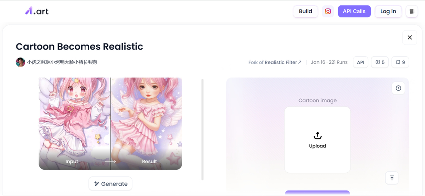 ai image cartoon to realistic