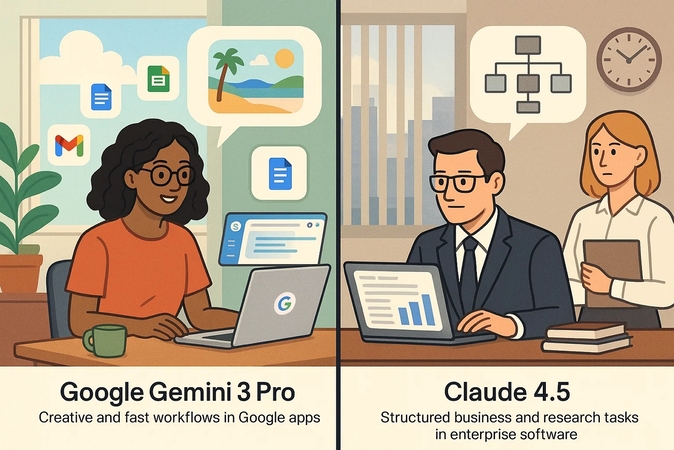 제미니와 클로드가 다른 요구에 맞는 방식