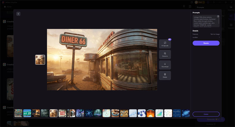 american retro diner style