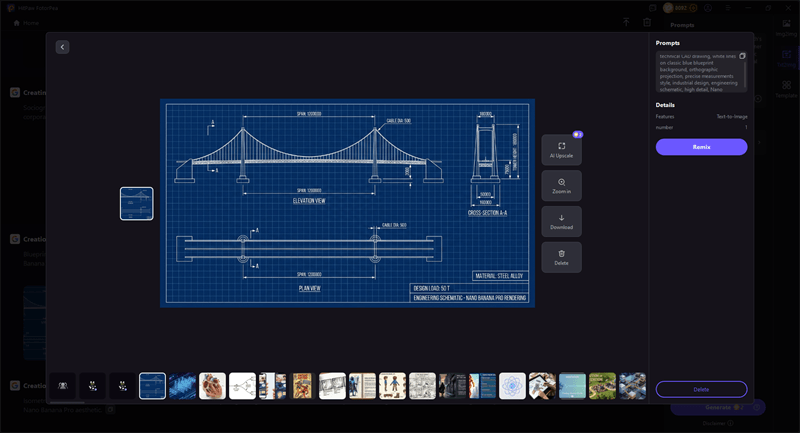 nano banana pro architectural blueprints