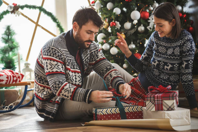box christmas photoshoot