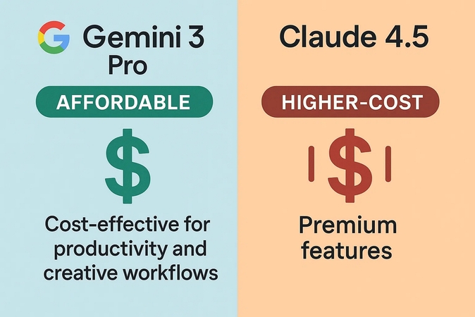 저렴한 가격과 비싼 AI 모델 비교