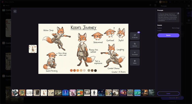 character design sheet